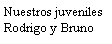 Cuadro de texto: Nuestros juvenilesRodrigo y Bruno