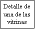 Cuadro de texto: Detalle de una de las vitrinas